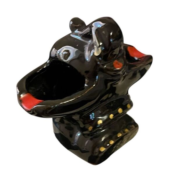 Vintage Black Elephant Ash Tray Made In Japan - Picture 5 of 7